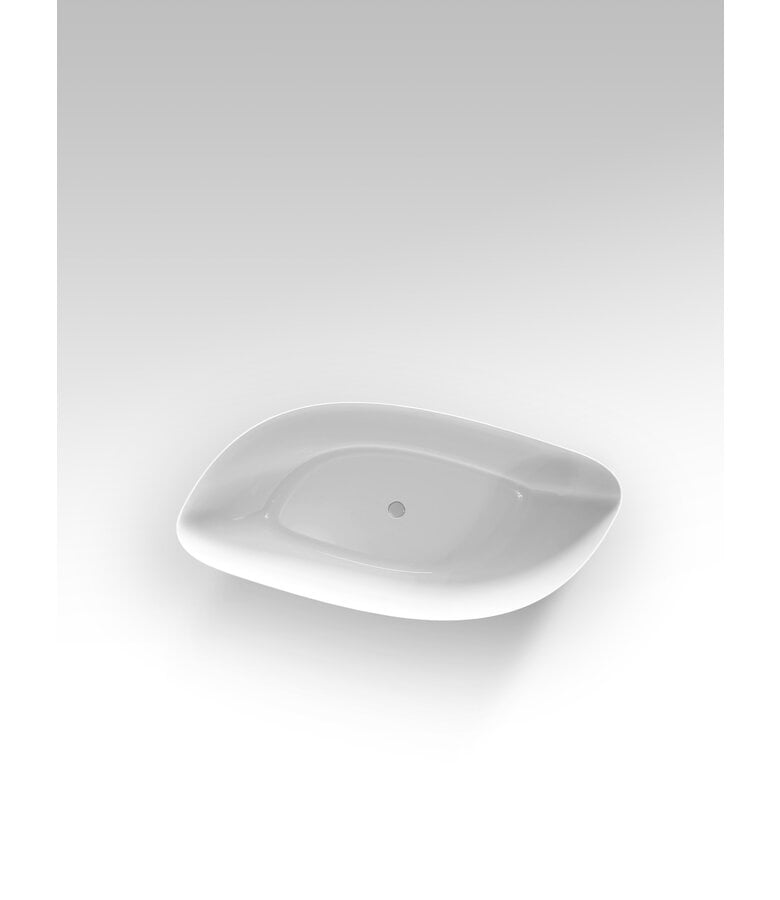 Badplaats Vrijstaand Ligbad Isac 180 X 90 X 58 Cm - Wit