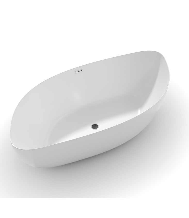 badplaats Vrijstaand ligbad Isac 180 x 90 x 58 cm - wit