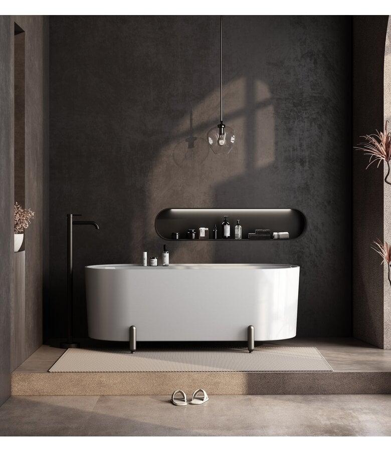 Badplaats Vrijstaand Ligbad Sando 170 X 75 X 60 Cm - Wit - Met Pootjes