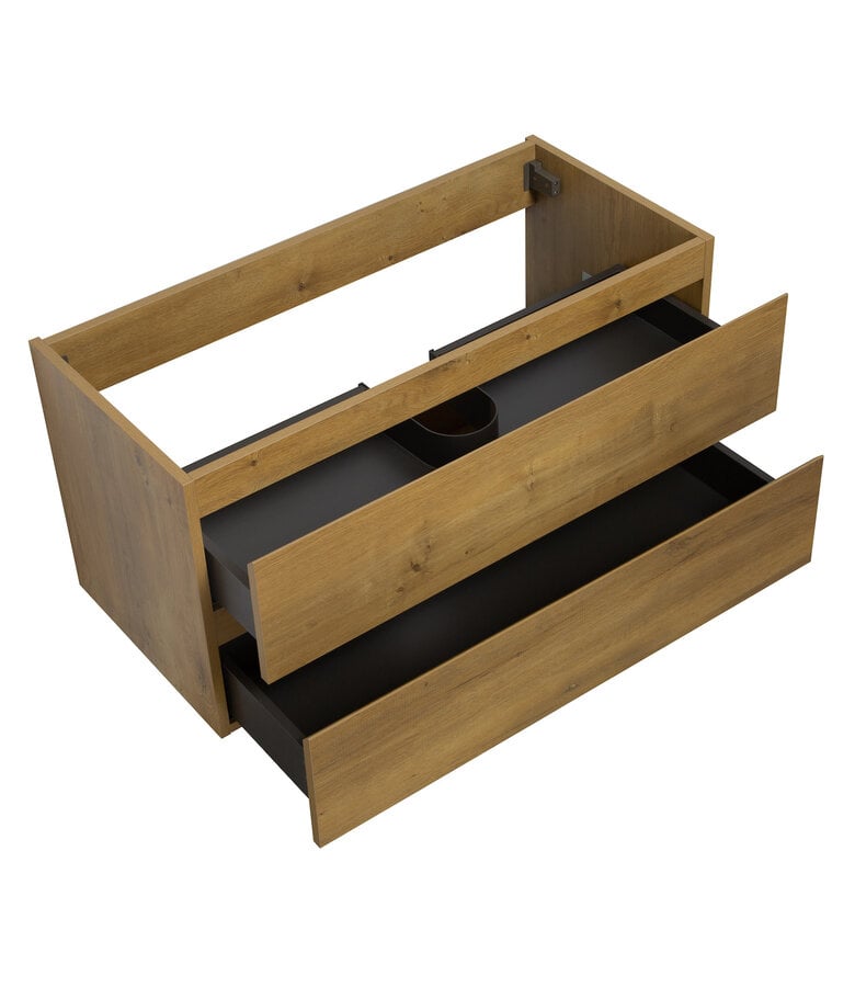 Badplaats Wastafelkast Angela 100 X 48 X 50 Cm - Eiken