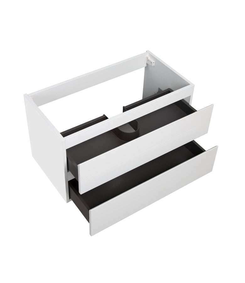 Badplaats Wastafelkast Angela 100 X 48 X 50 Cm - Hoogglans Wit