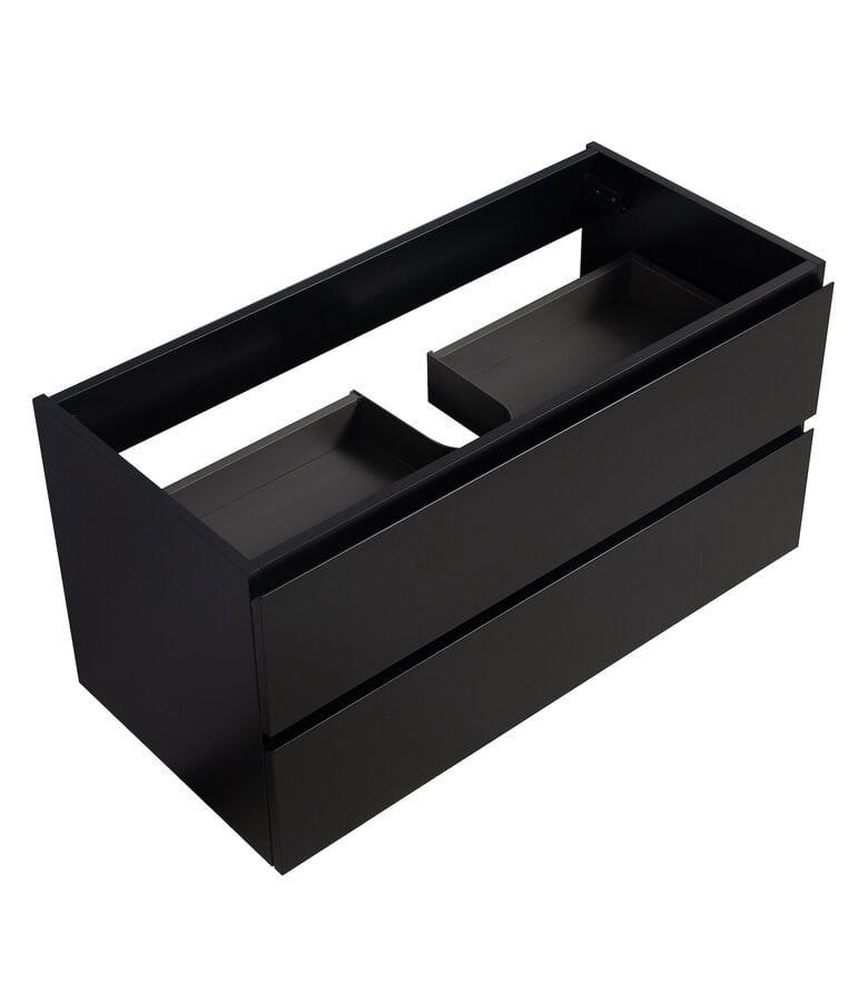 Badplaats Wastafelkast Angela 100 X 48 X 50 Cm - Mat Zwart