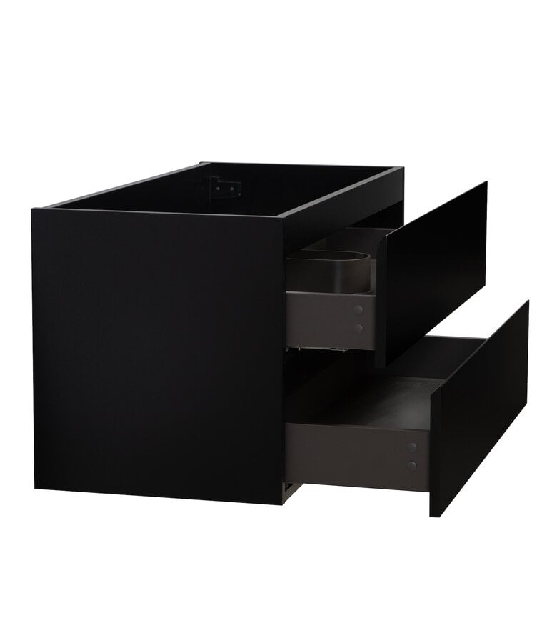 Badplaats Wastafelkast Angela 100 X 48 X 50 Cm - Mat Zwart