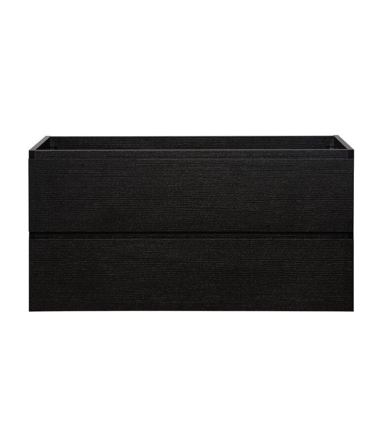 Badplaats Wastafelkast Angela 100 X 48 X 50 Cm - Zwart Houtnerf