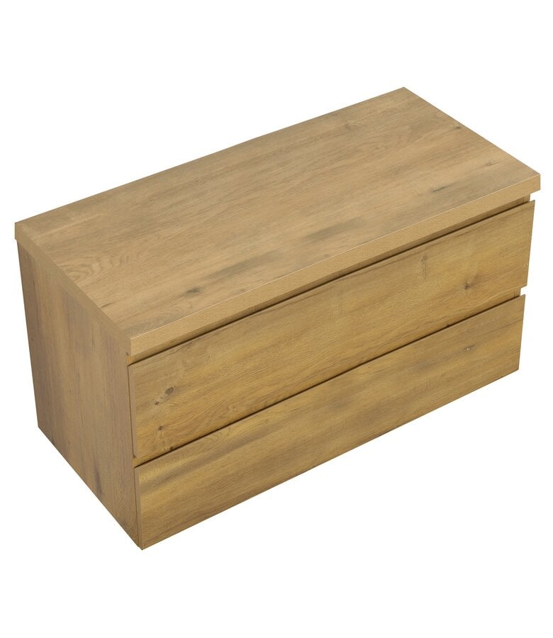 Badplaats Wastafelkast Angela 100 X 48 X 54 Cm - Eiken - Met Bovenblad