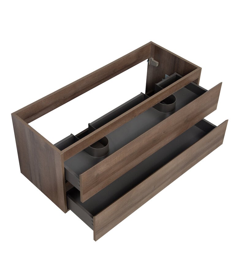 Badplaats Wastafelkast Angela 120 X 48 X 50 Cm - Bruin Eiken