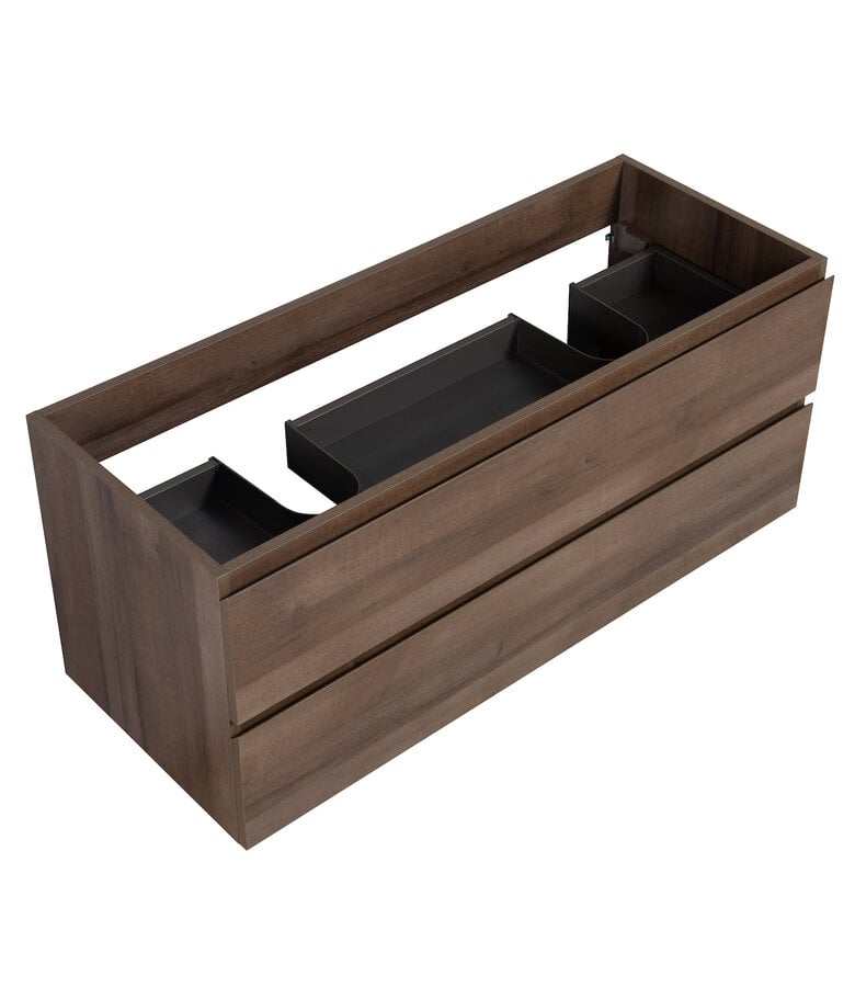 Badplaats Wastafelkast Angela 120 X 48 X 50 Cm - Bruin Eiken