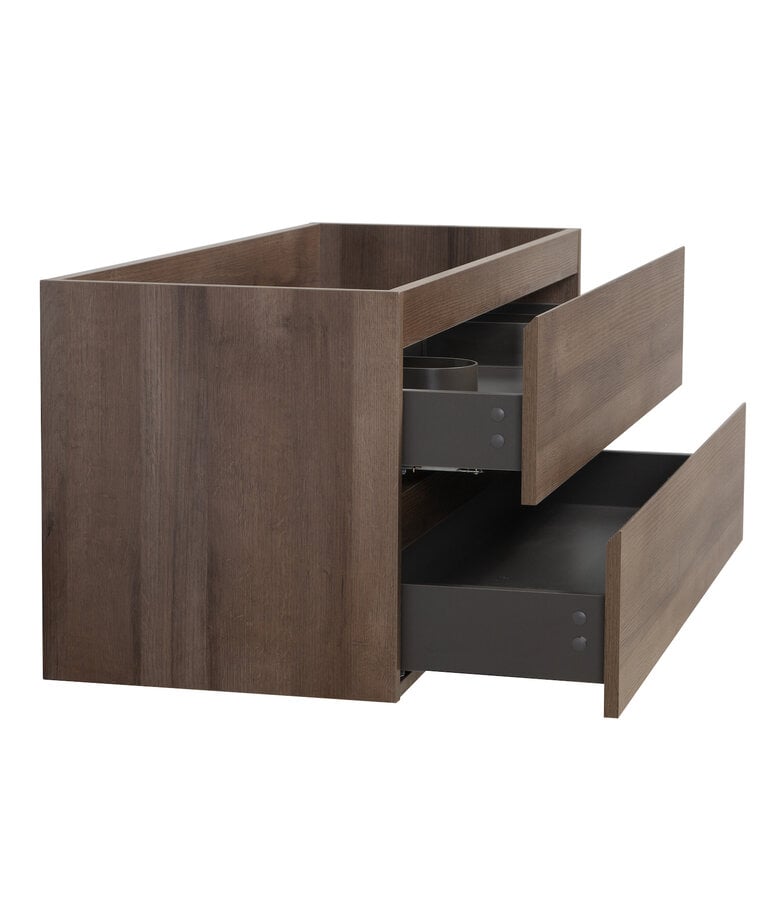 Badplaats Wastafelkast Angela 120 X 48 X 50 Cm - Bruin Eiken