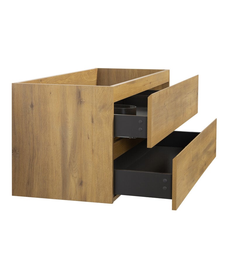 Badplaats Wastafelkast Angela 120 X 48 X 50 Cm - Eiken