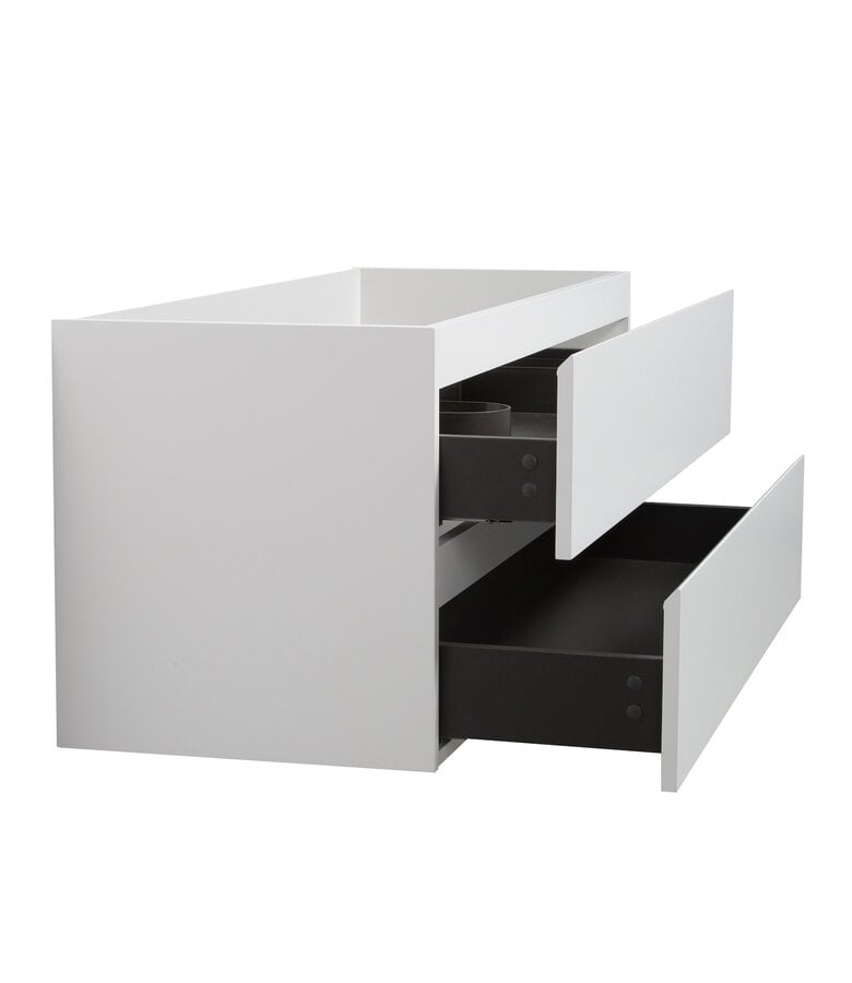 Badplaats Wastafelkast Angela 120 X 48 X 50 Cm - Hoogglans Wit