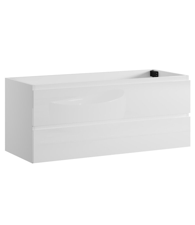 badplaats Wastafelkast Angela 120 x 48 x 50 cm - hoogglans wit