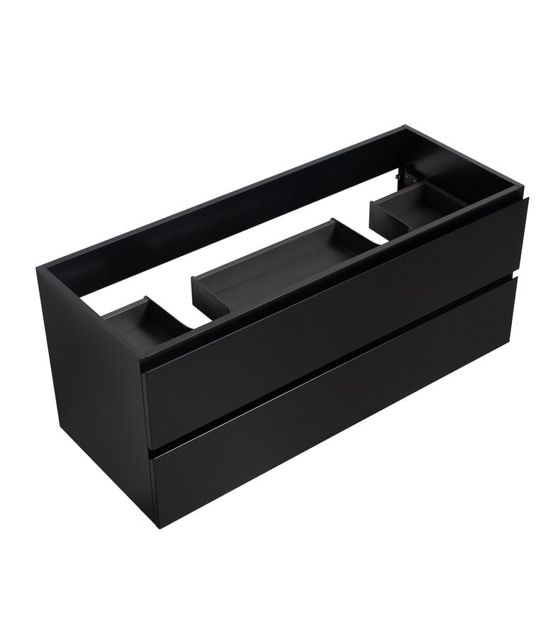 Badplaats Wastafelkast Angela 120 X 48 X 50 Cm - Mat Zwart