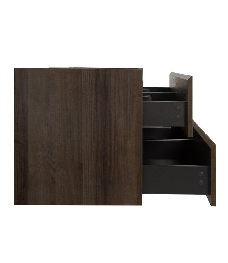 Badplaats Wastafelkast Angela 140 X 48 X 50 Cm - Bruin Eiken