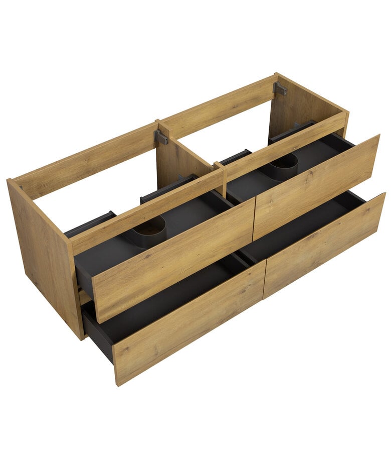 Badplaats Wastafelkast Angela 140 X 48 X 50 Cm - Eiken