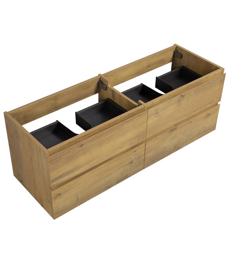 Badplaats Wastafelkast Angela 140 X 48 X 50 Cm - Eiken