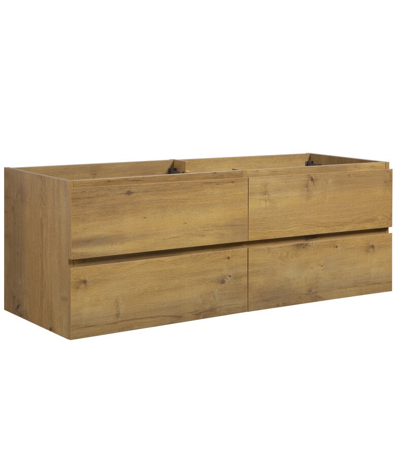 badplaats Wastafelkast Angela 140 x 48 x 50 cm - eiken