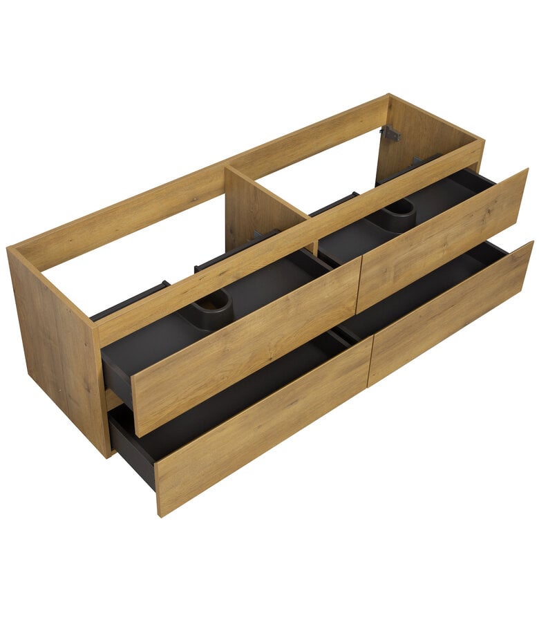 Badplaats Wastafelkast Angela 160 X 48 X 50 Cm - Eiken