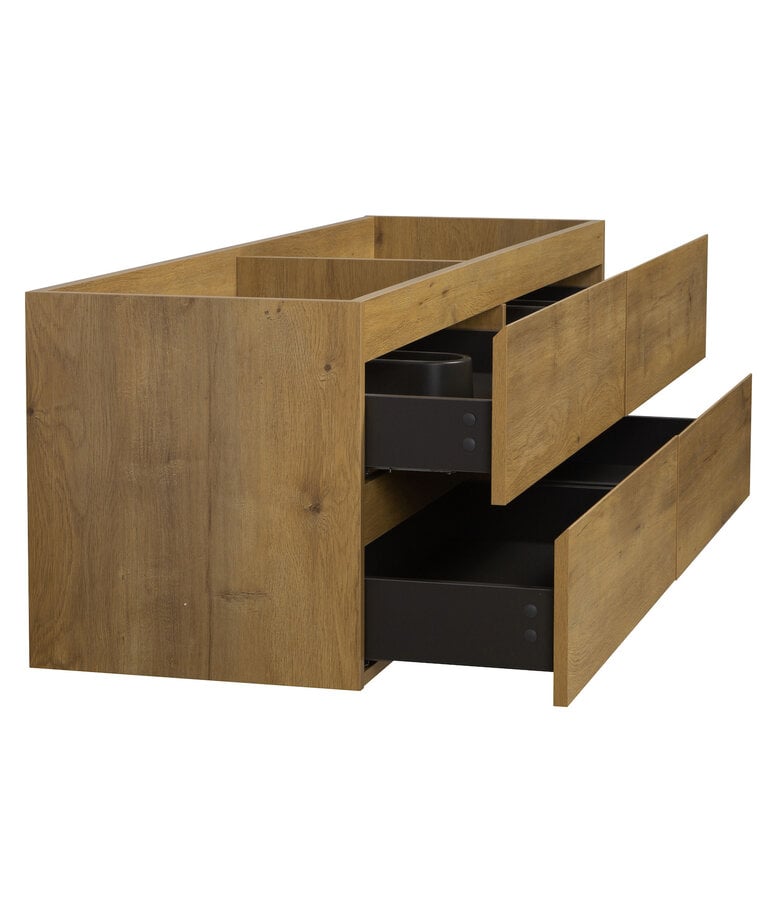 Badplaats Wastafelkast Angela 160 X 48 X 50 Cm - Eiken