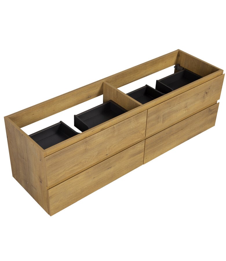 Badplaats Wastafelkast Angela 160 X 48 X 50 Cm - Eiken