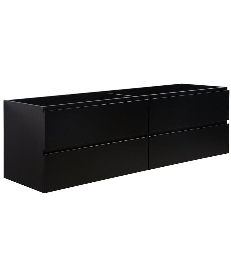 badplaats Wastafelkast Angela 160 x 48 x 50 cm - mat zwart