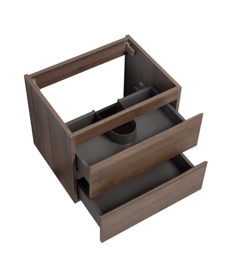 Badplaats Wastafelkast Angela 60 X 48 X 50 Cm - Bruin Eiken