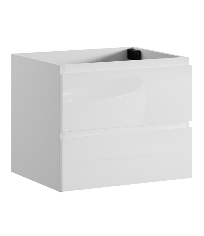 badplaats Wastafelkast Angela 60 x 48 x 50 cm - hoogglans wit