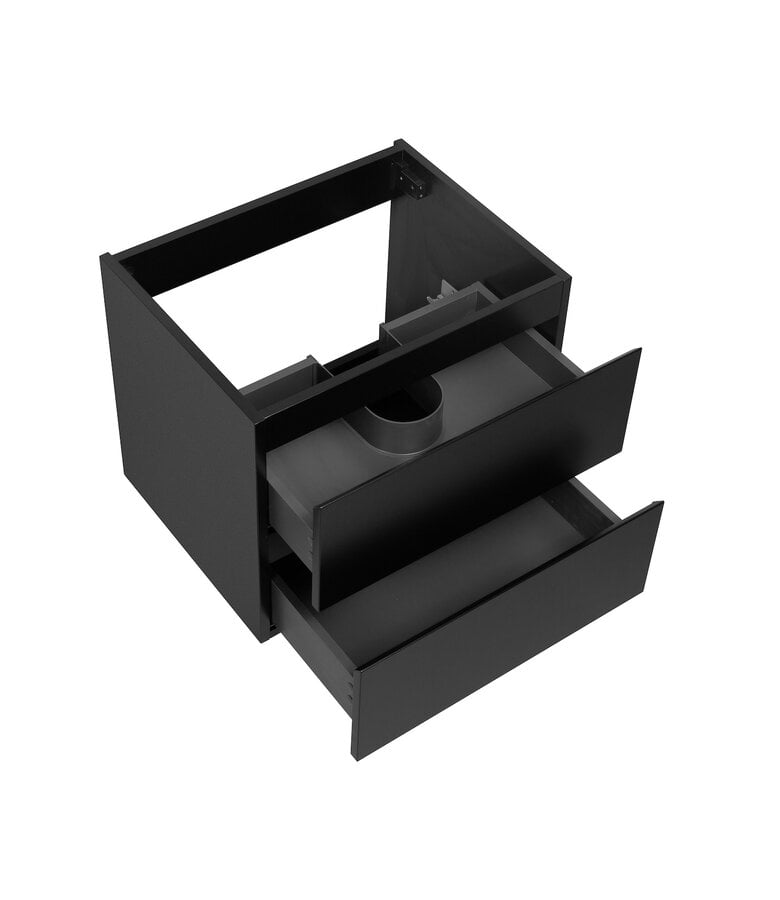 Badplaats Wastafelkast Angela 60 X 48 X 50 Cm - Mat Zwart