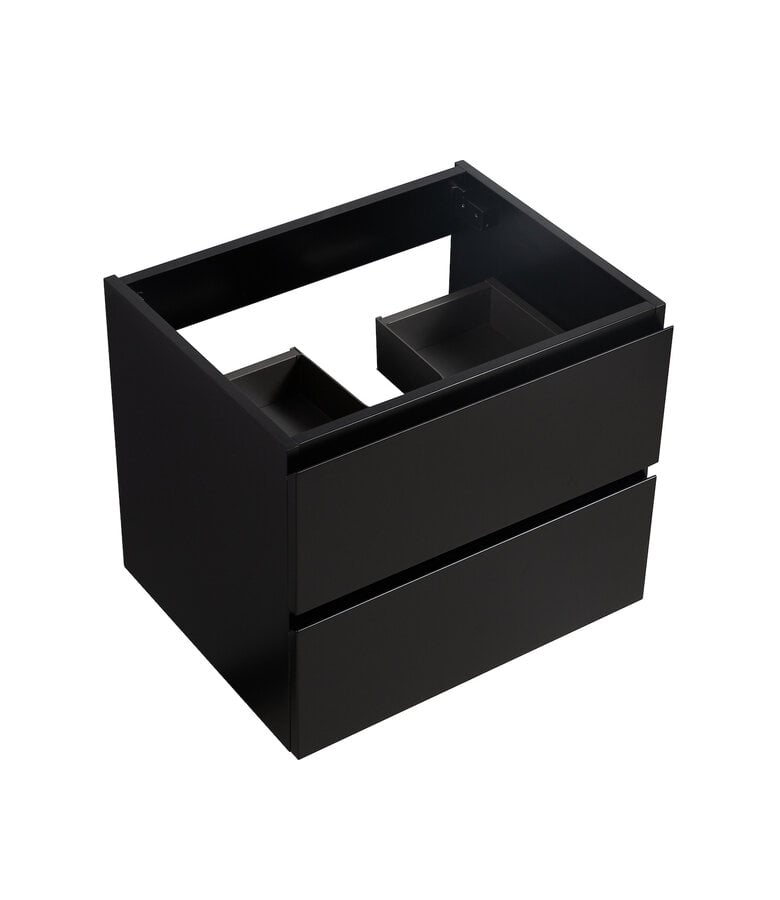 Badplaats Wastafelkast Angela 60 X 48 X 50 Cm - Mat Zwart