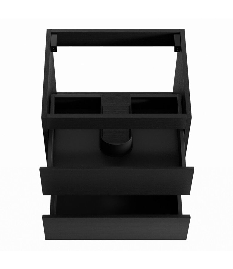 Badplaats Wastafelkast Angela 60 X 48 X 50 Cm - Zwart Houtnerf