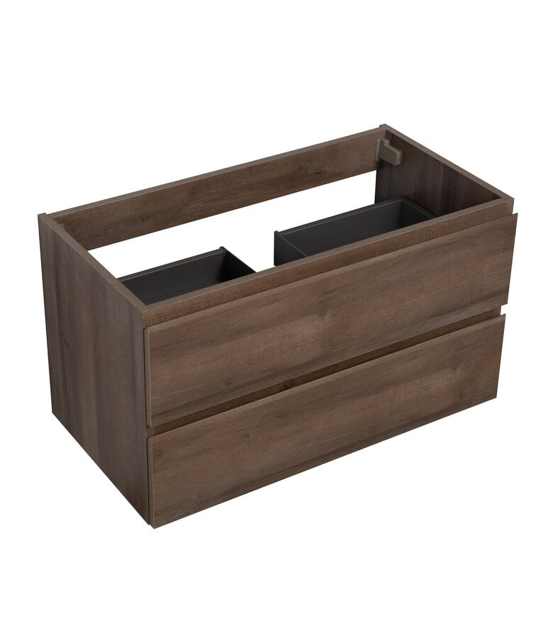 Badplaats Wastafelkast Angela 80 X 48 X 50 Cm - Bruin Eiken