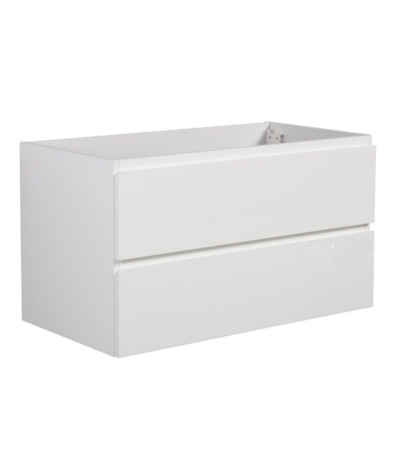 badplaats Wastafelkast Angela 80 x 48 x 50 cm - hoogglans wit