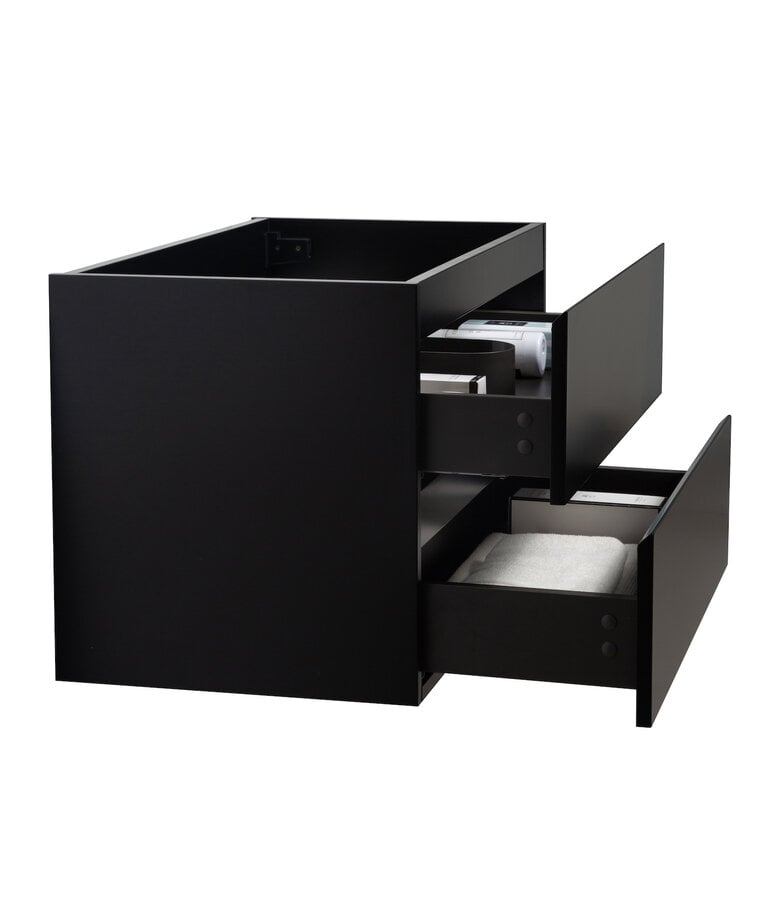 Badplaats Wastafelkast Angela 80 X 48 X 50 Cm - Mat Zwart