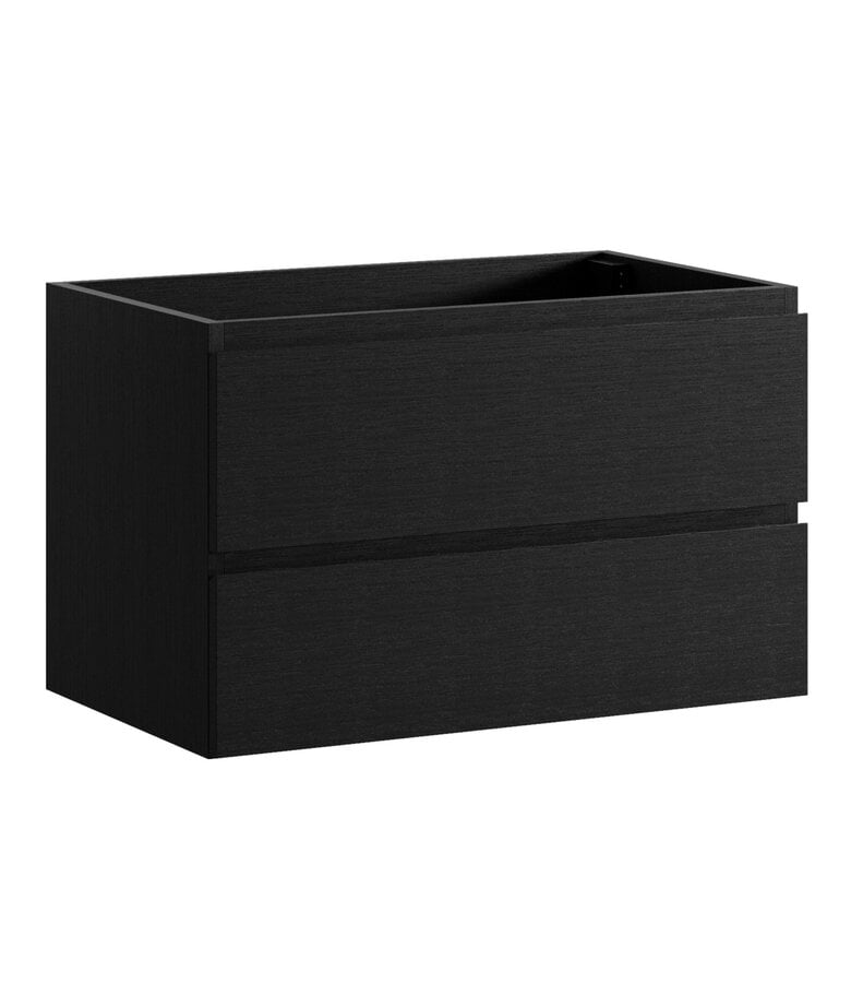 badplaats Wastafelkast Angela 80 x 48 x 50 cm - zwart houtnerf