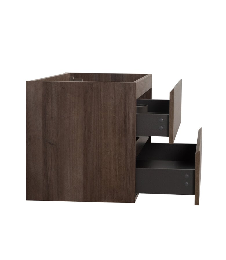 Badplaats Wastafelkast Angela 90 X 48 X 50 Cm - Bruin Eiken