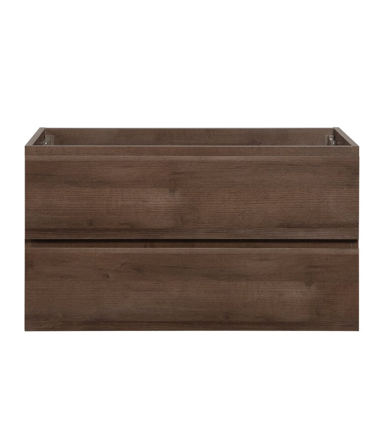 Badplaats Wastafelkast Angela 90 X 48 X 50 Cm - Bruin Eiken