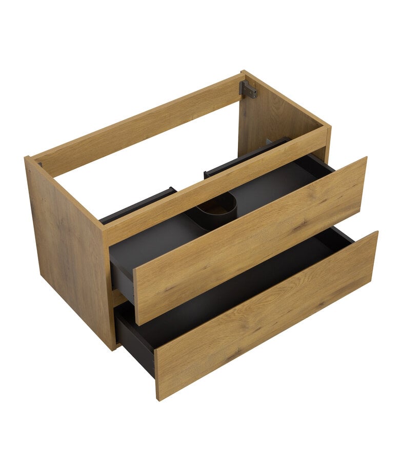 Badplaats Wastafelkast Angela 90 X 48 X 50 Cm - Eiken