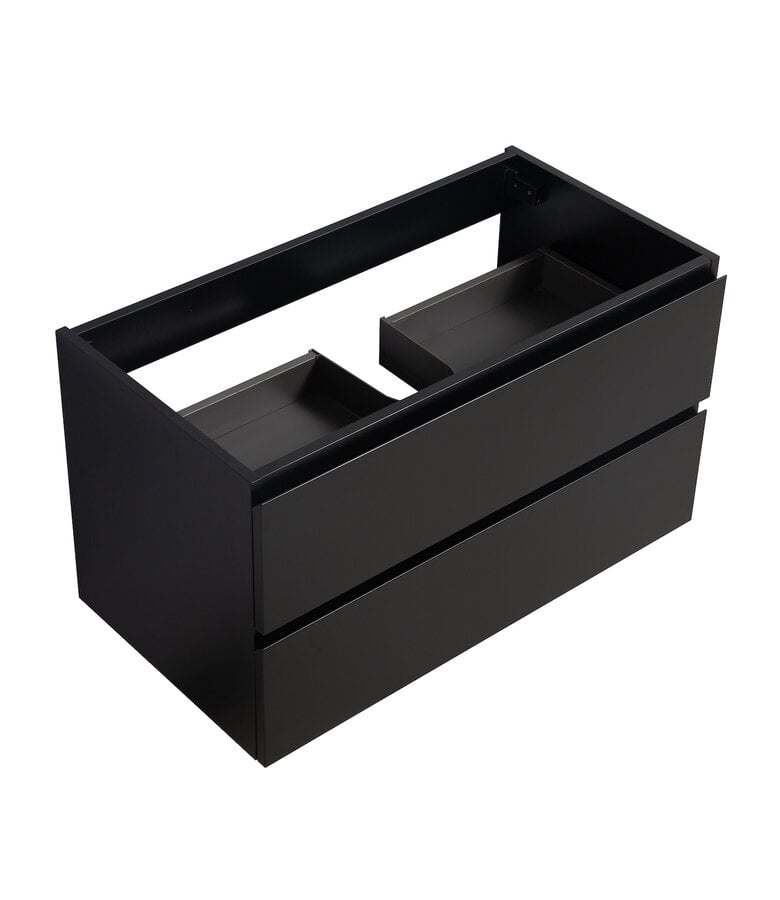 Badplaats Wastafelkast Angela 90 X 48 X 50 Cm - Mat Zwart