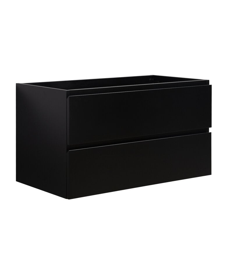 badplaats Wastafelkast Angela 90 x 48 x 50 cm - mat zwart