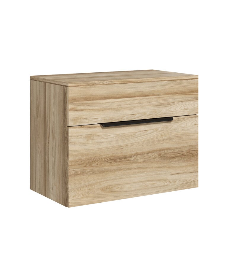 badplaats Wastafelkast Cali 60cm met bovenblad - eiken