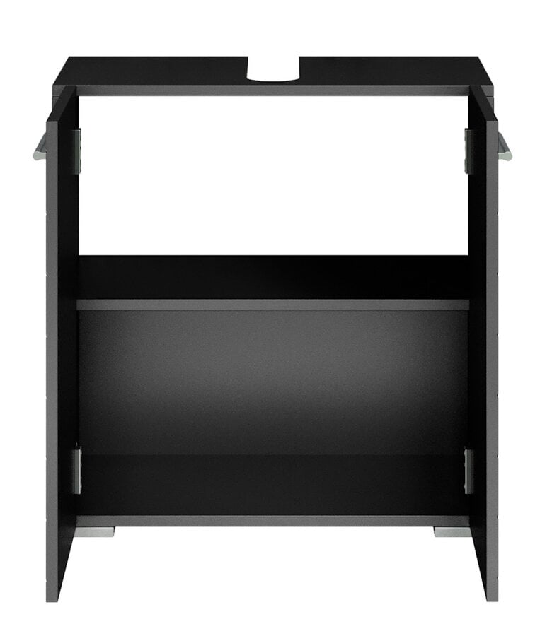 Badplaats Wastafelkast Jupiter 60 X 30 X 60 Cm - Mat Zwart - Visgraat