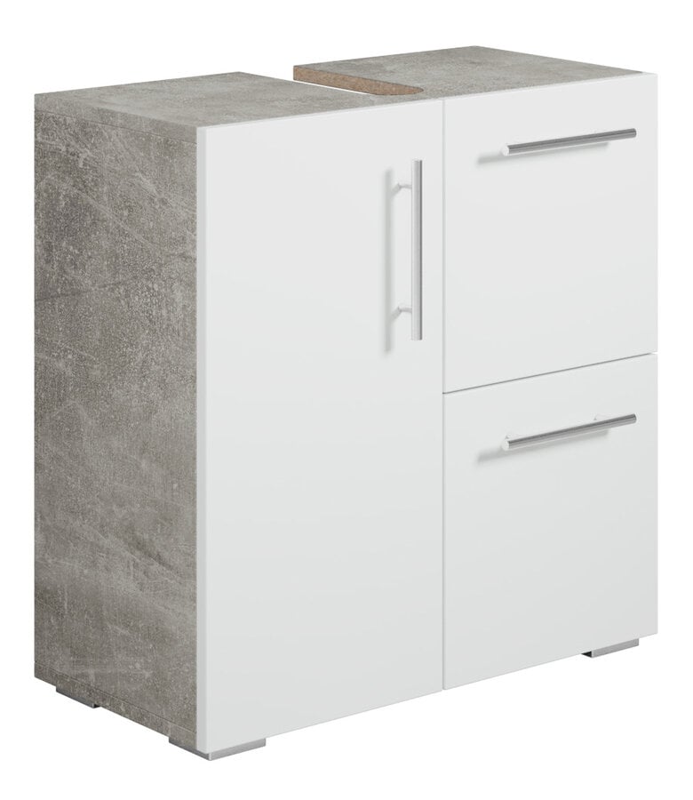 badplaats Wastafelkast Mars 60 x 30 x 60 cm - beton grijs met wit