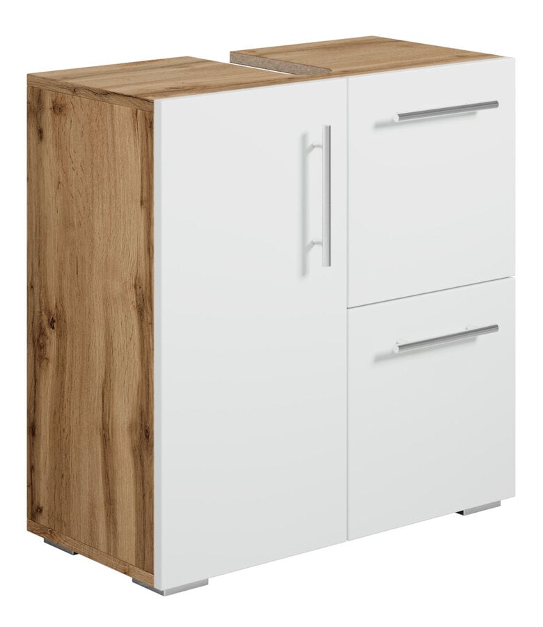 badplaats Wastafelkast Mars 60 x 30 x 60 cm - eiken met wit