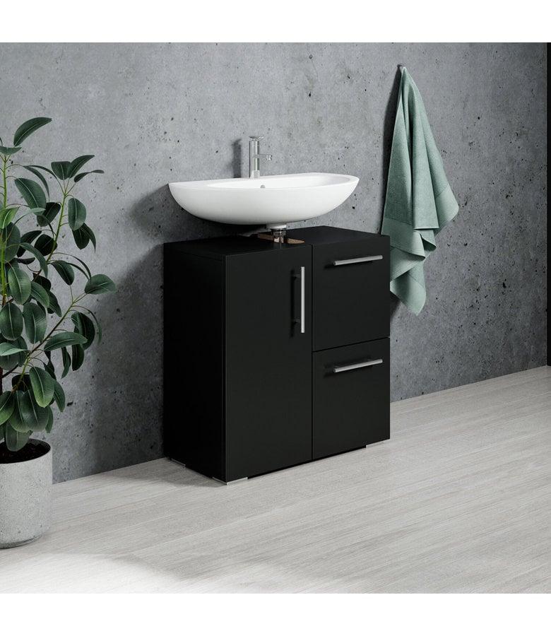 Badplaats Wastafelkast Mars 60 X 30 X 60 Cm - Mat Zwart