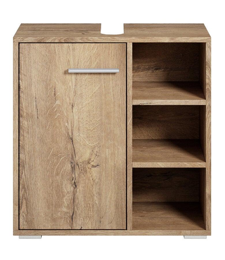 Badplaats Wastafelkast Neptunus 60 X 28 X 60 Cm - Bruin Eiken