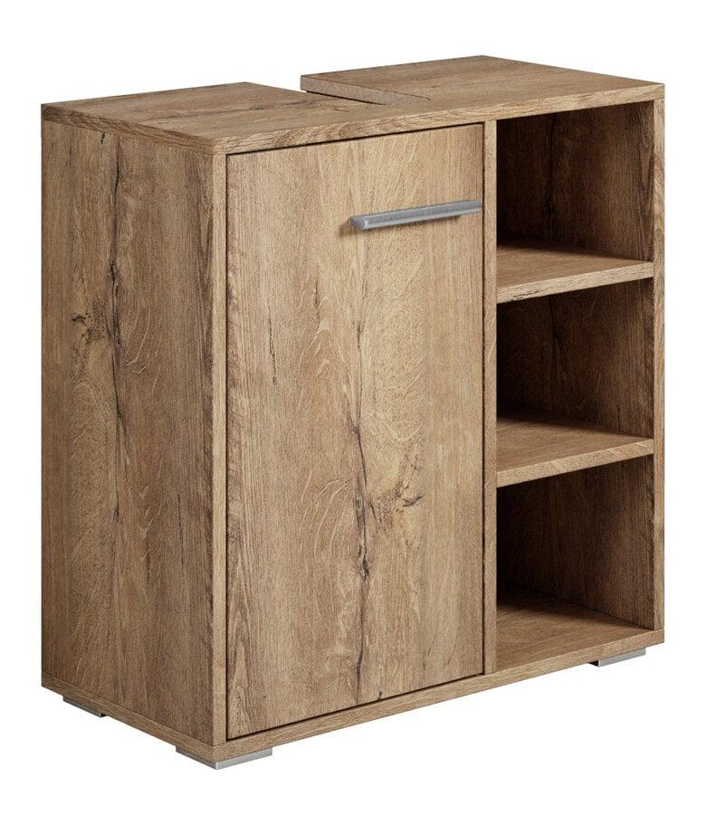 badplaats Wastafelkast Neptunus 60 x 28 x 60 cm - bruin eiken