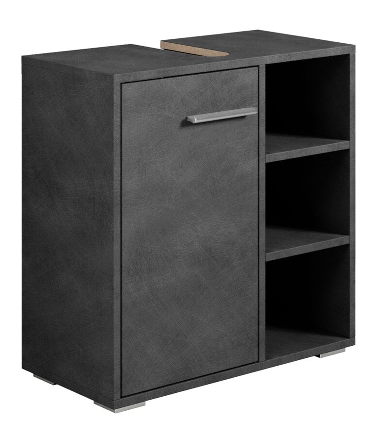 badplaats Wastafelkast Neptunus 60 x 28 x 60 cm - donker grijs