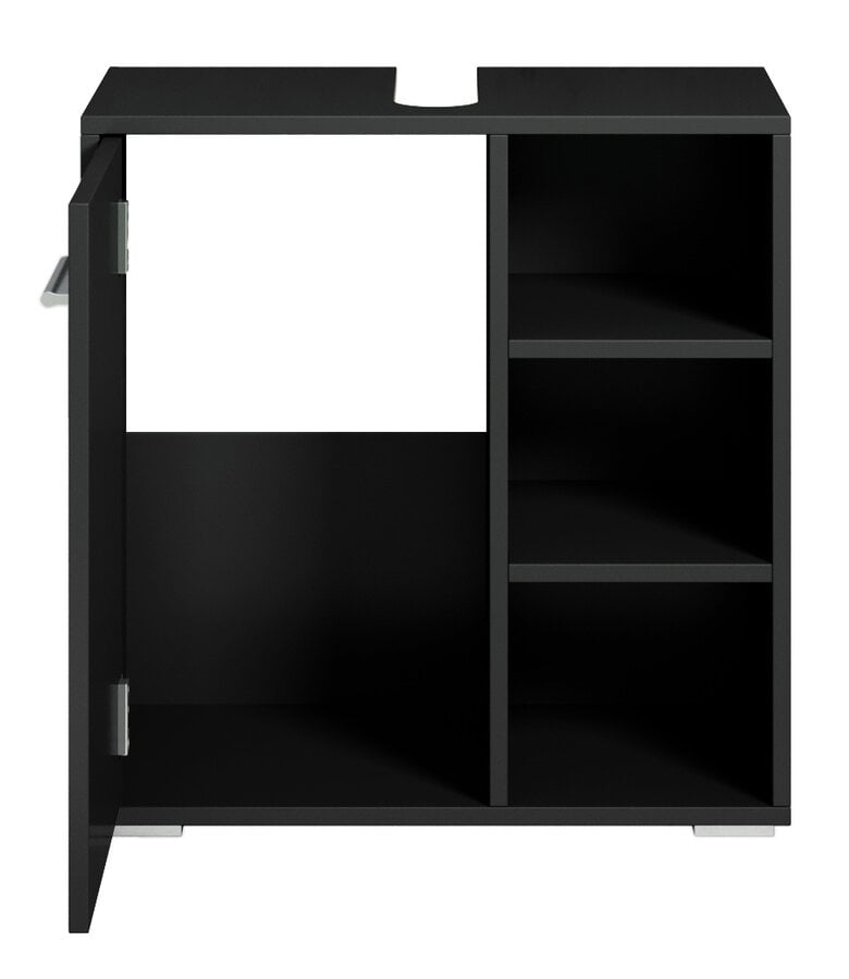 Badplaats Wastafelkast Neptunus 60 X 28 X 60 Cm - Mat Zwart