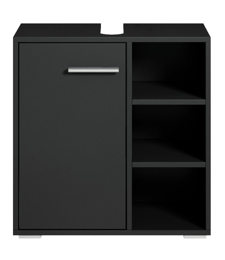 Badplaats Wastafelkast Neptunus 60 X 28 X 60 Cm - Mat Zwart