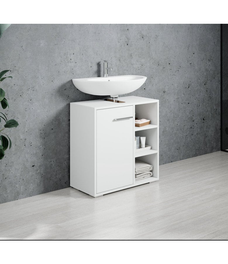 Badplaats Wastafelkast Neptunus 60 X 28 X 60 Cm - Wit