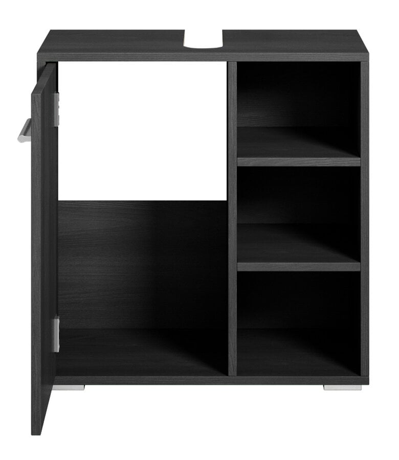 Badplaats Wastafelkast Neptunus 60 X 28 X 60 Cm - Zwart Houtnerf